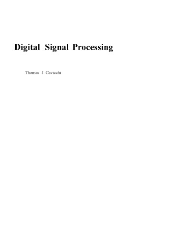 Digital Signal Processing