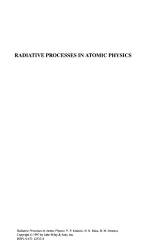 Radiative processes in atomic physics