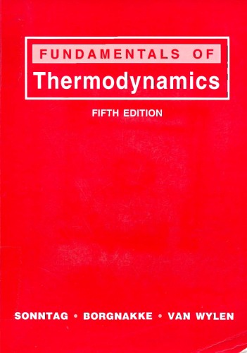 Fundamentals of Thermodynamics, Fifth edition