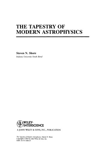 The tapestry of modern astrophysics
