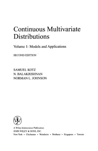 Continuous multivariate distributions