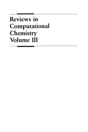 Reviews in Computational Chemistry, Volume 3