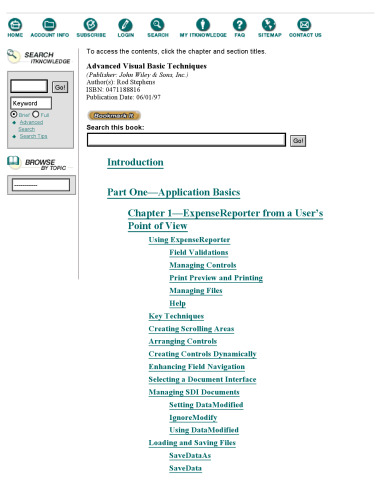 Advanced Visual Basic techniques