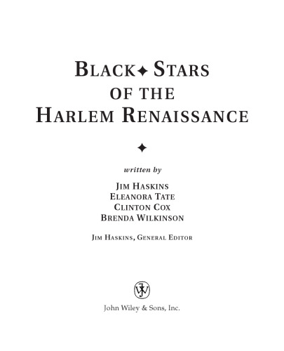 Black Stars of the Harlem Renaissance
