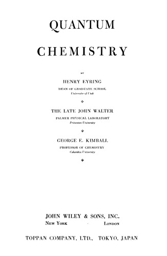 Quantum Chemistry