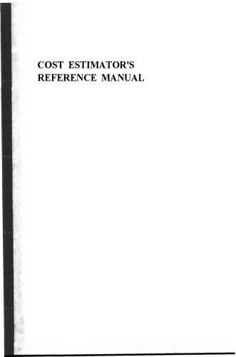 Cost Estimator's Reference Manual