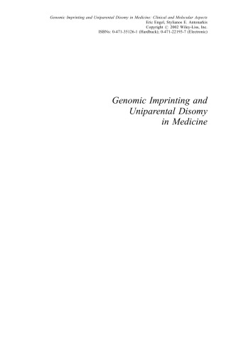 Genomic Imprinting and Uniparental Disomy in Medicine