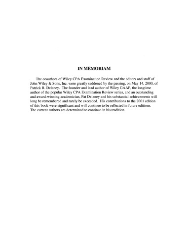 Wiley Cpa Examination Review, 2001: Business Law and Professional Responsibilities (Wiley Cpa Examination Review. Business Law and Professional Responsibilities)