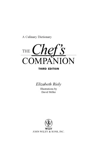 The Chef's Companion, Third Edition