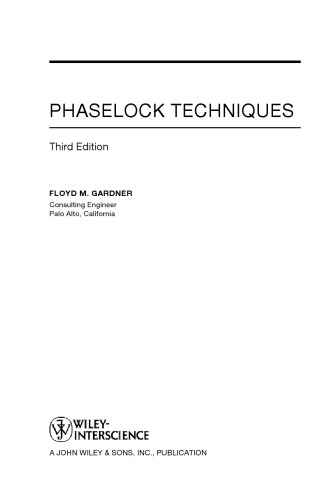 Phase lock Techniques-3rd edition