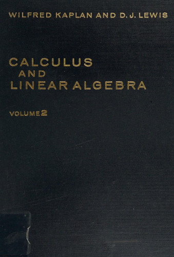 : Vector Spaces, Many-Variable Calculus, and Differential Equations