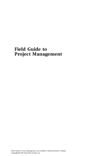 Field Guide to Project Management