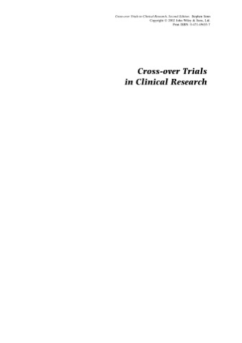 Cross-over Trials in Clinical Research