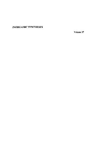 Inorganic Synthesis, Vol. 27