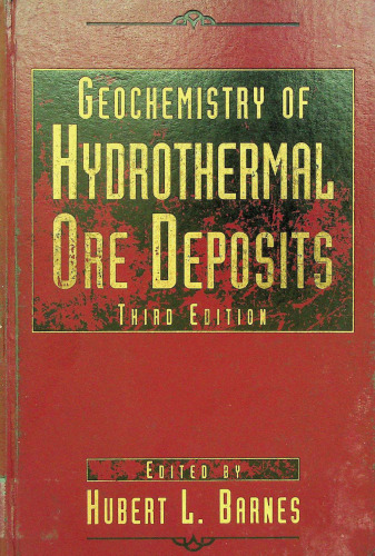 Geochemistry of hydrothermal ore deposits