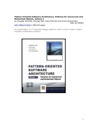 Pattern-oriented software architecture