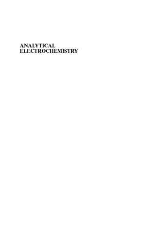 ANALYTICAL ELECTROCHEMISTRY