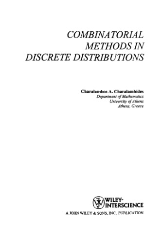 Combinatorial Methods in Discrete Distributions