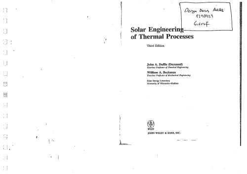 Solar engineering of thermal processes