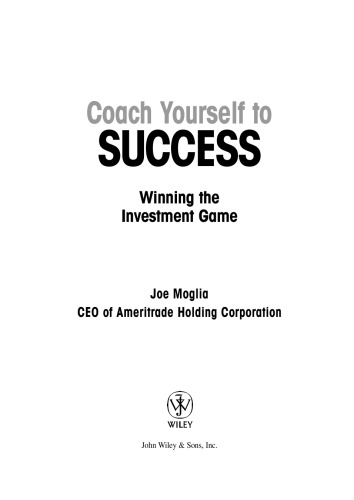 Coach Yourself to Success : Winning the Investment Game