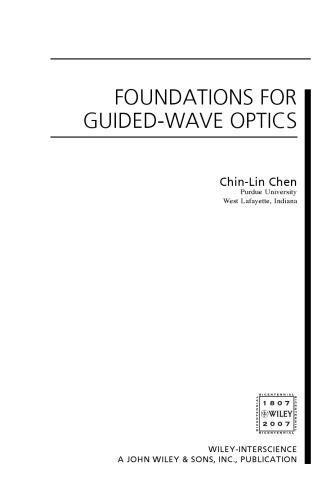 Foundations for guided-wave optics