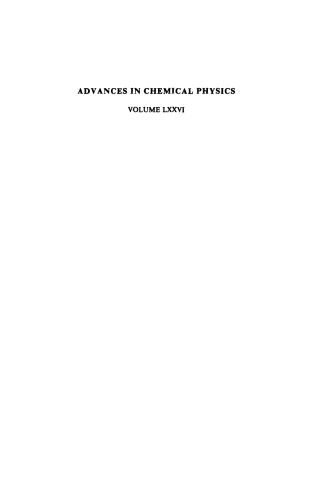 Molecule Surface Interactions (Advances in Chemical Physics) (Vol 76)