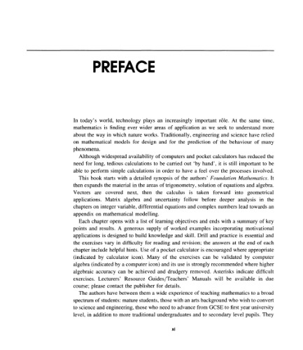 Mathematics in Engineering and Science