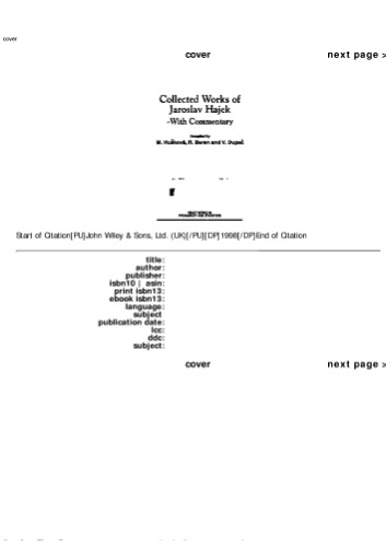 Collected works of Jaroslav Hajek, with commentary