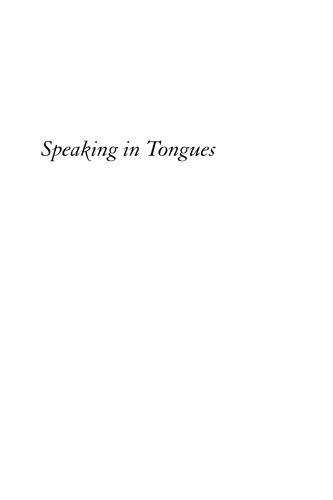 Speaking in Tongues: Languages at Play in the Theatre