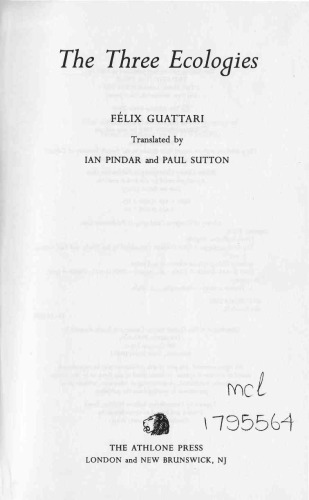 The Three Ecologies