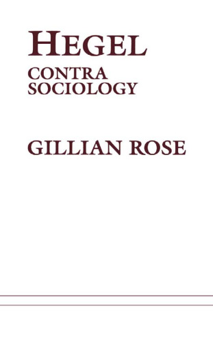 Hegel Contra Sociology