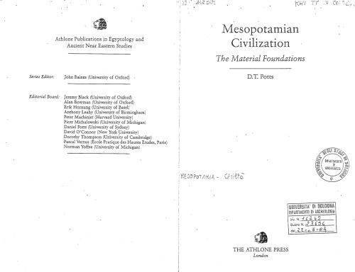 Mesopotamian Civilization: The Material Foundations