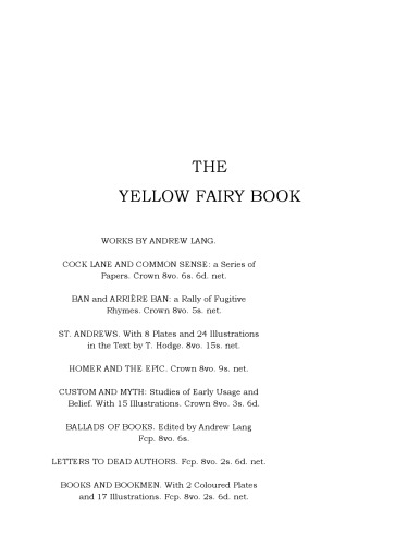 The Yellow Fairy Book