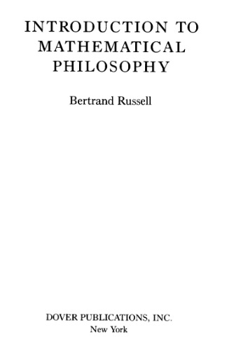 Inroduction to mathematical philosophy