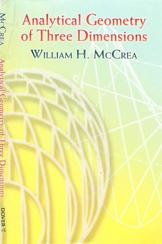 Analytical geometry of three dimensions