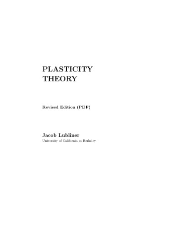 Plasticity Theory (Dover Books on Engineering)