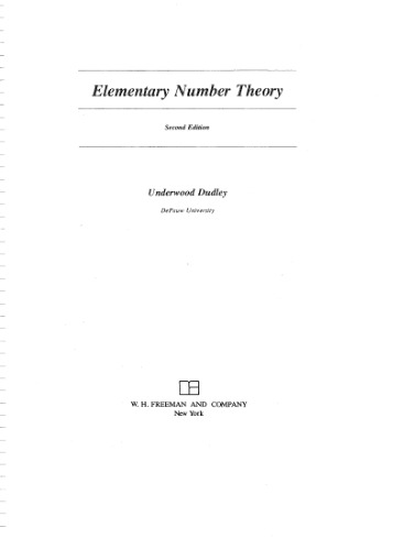 Elementary Number Theory