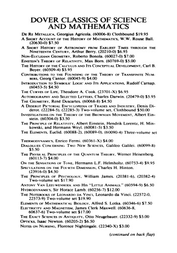 The Origins of the Infinitesimal Calculus (Dover Publication)