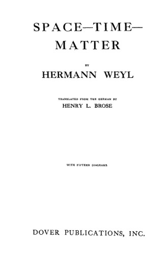 Space - Time - Matter