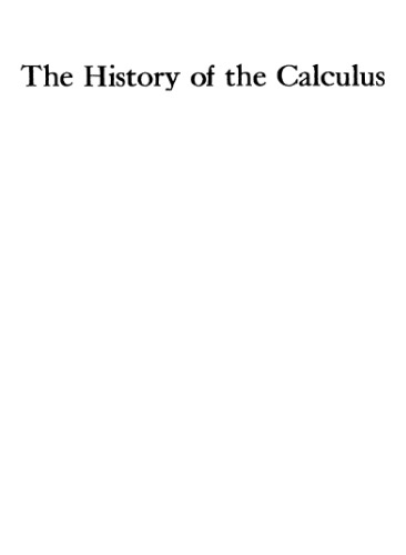 The history of the calculus and its conceptual development