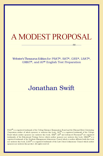 A Modest Proposal (Webster's Thesaurus Edition)