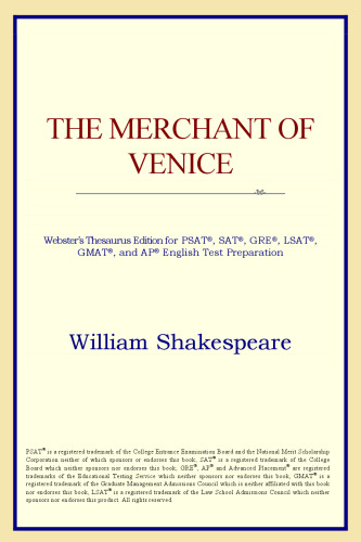 The Merchant of Venice (Webster's Thesaurus Edition)