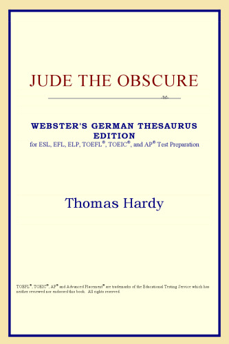 Jude the Obscure (Webster's German Thesaurus Edition)