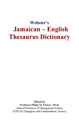 Websters Jamaican - English Thesaurus Dictionary