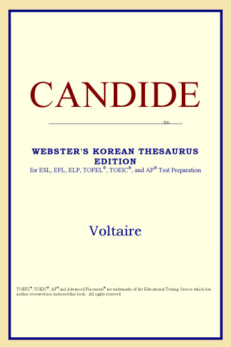 Candide (Webster's Korean Thesaurus Edition)