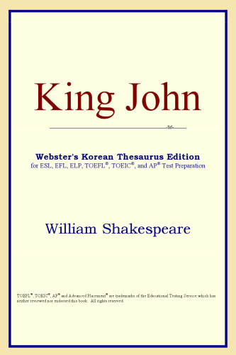 King John (Webster's Korean Thesaurus Edition)
