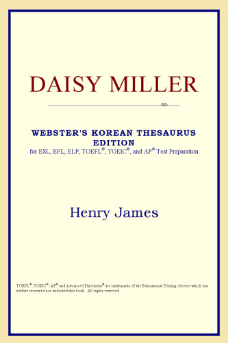 Daisy Miller (Webster's Korean Thesaurus Edition)