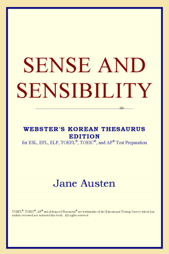 Sense and Sensibility (Webster's Korean Thesaurus Edition)