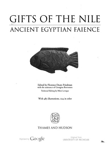 Gifts of the Nile: Ancient Egyptian Faience