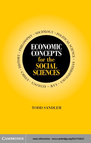 Economic concepts for the social sciences